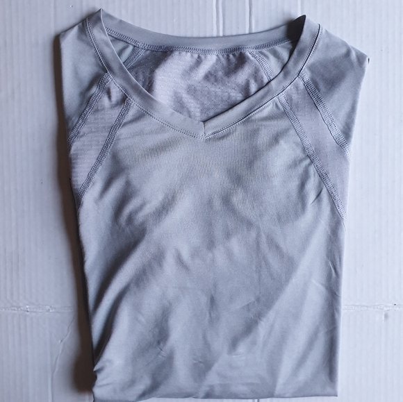 Champion Women's Base Layer Long Sleeve Grey Double Dry Active Top Sz Sm - Picture 2 of 14